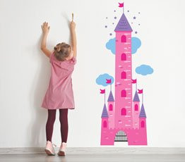 Miarka wzrostu dla dziecka Zamek Księżniczki 0016