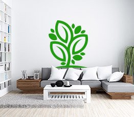 Naklejka na ścianę - Logotypowe drzewo