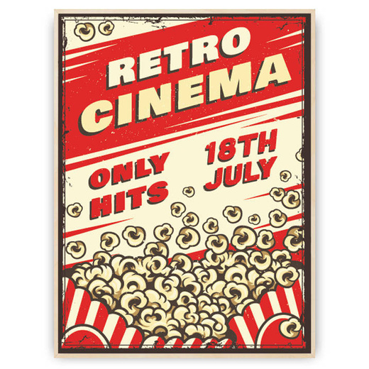 Plakat - Retro cinema