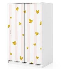 Naklejka na szafę - Serca I pasy 0324