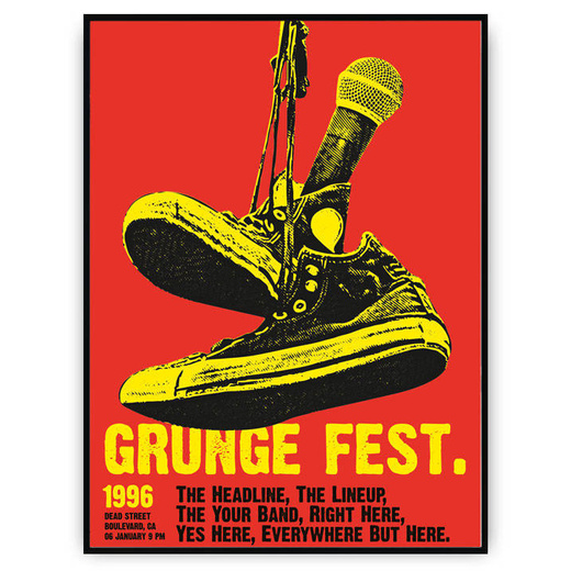 Plakat - Grunge Fest.