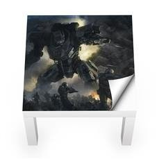 Naklejka na stolik LACK IKEA - Wojna robotów 0020