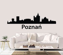 Naklejka na ścianę - Poznań