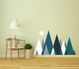 Naklejka na ścianę - Spiczaste Góry