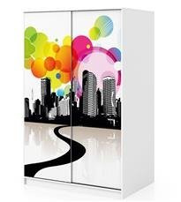 Naklejka na szafę - Miasto nadziei 0224