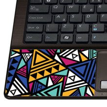 Naklejka pod nadgarstek - Kolorowe trójkąty 0266