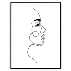 Plakat - Profil twarzy