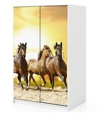 Naklejka na szafę - Konie 0152