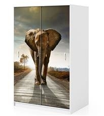 Naklejka na szafę - Dominujący słoń 0151