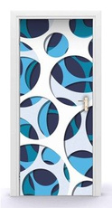 Naklejka na drzwi - Koliste otwory 0691