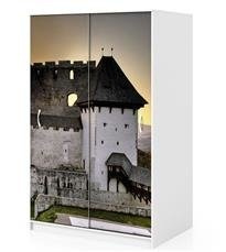 Naklejka na szafę - Zamek 0189