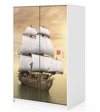 Naklejka na szafę - Okręt piracki 0107