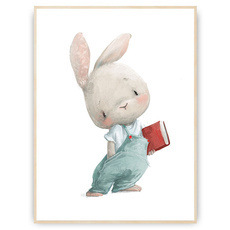 Plakat - Królik uczeń