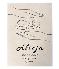 Drewniany plakat - Nasze wszystko