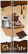 Mata na lodówkę side-by-side - Czekoladowa babeczka 0428