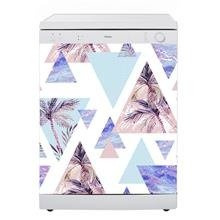 Naklejka na zmywarkę - Tropikalne trójkąty 0663