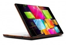 Naklejka na laptopa - Kolorowe bryły 0132