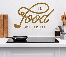 Naklejka na ścianę - In Food we Trust - 0031