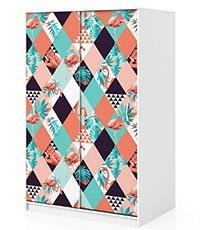 Naklejka na szafę - Tropikalny ptak 0344