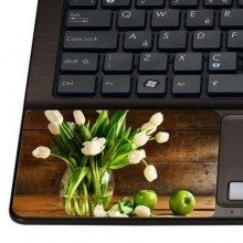 Naklejka pod nadgarstek - Tulipany i jabłka 0038