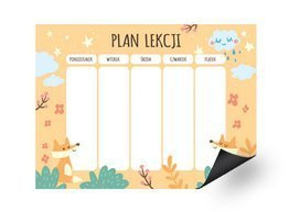 Magnetyczny plan lekcji - Wesole Liski