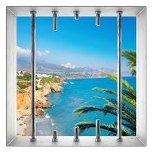 Naklejka na ścianę Okno 3D Andaluzyjskie wybrzeże 0003
