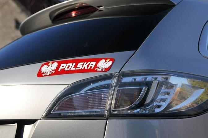 Naklejka na samochód Polska 4