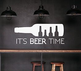 Naklejka na ścianę - Beer time - 0003