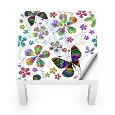 Naklejka na stolik LACK IKEA - Tkane motyle 0167