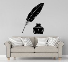 Naklejka na ścianę Pióro i tusz