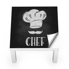 Naklejka na stolik LACK IKEA - Szef kuchni 0234