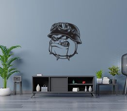 Naklejka na ścianę - Moto Buldog