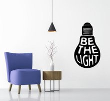 Naklejka na ścianę Be The Light
