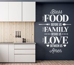 Naklejka na ścianę - Bless food - 0039