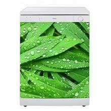 Naklejka na zmywarkę - Rosa na liściach 0591