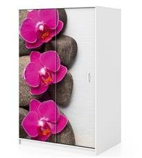 Naklejka na szafę - Purpurowa orchidea 0093