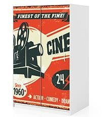 Naklejka na szafę - Reklama kina 0249