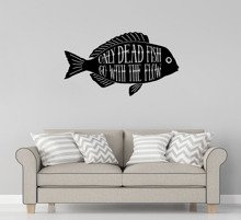 Naklejka na ścianę Dead Fish