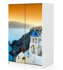 Naklejka na szafę - Santorini 0183