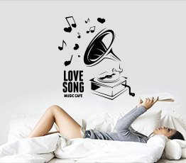 Naklejka na ścianę - Love song