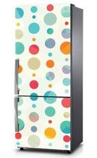 Naklejka na lodówkę - Kolorowe kółka 0584