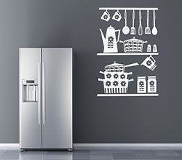 Naklejka na ścianę - Półki - 0026