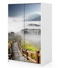Naklejka na szafę - Pomost w górach 0001