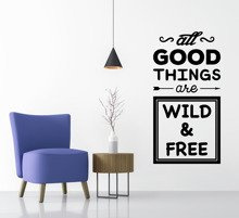 Naklejka na ścianę Wild & Free