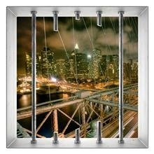 Naklejka na ścianę Okno 3D Na moście 0037