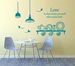 Naklejka na ścianę - Smile when you are tired - 0100