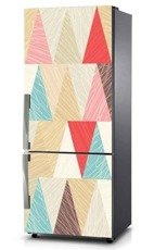 Naklejka na lodówkę - Rysowane trójkąty 0580