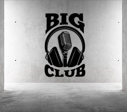 Naklejka na ścianę - Big club