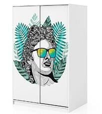 Naklejka na szafę - Apollo w stylu hipstera 0280