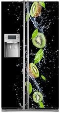 Naklejka na lodówkę side-by-side - Spadające kiwi 0337
